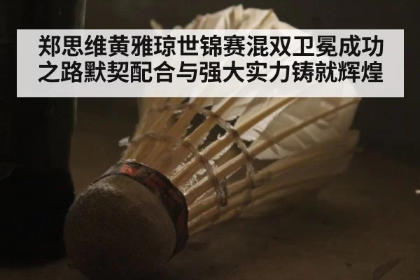郑思维黄雅琼世锦赛混双卫冕成功之路默契配合与强大实力铸就辉煌